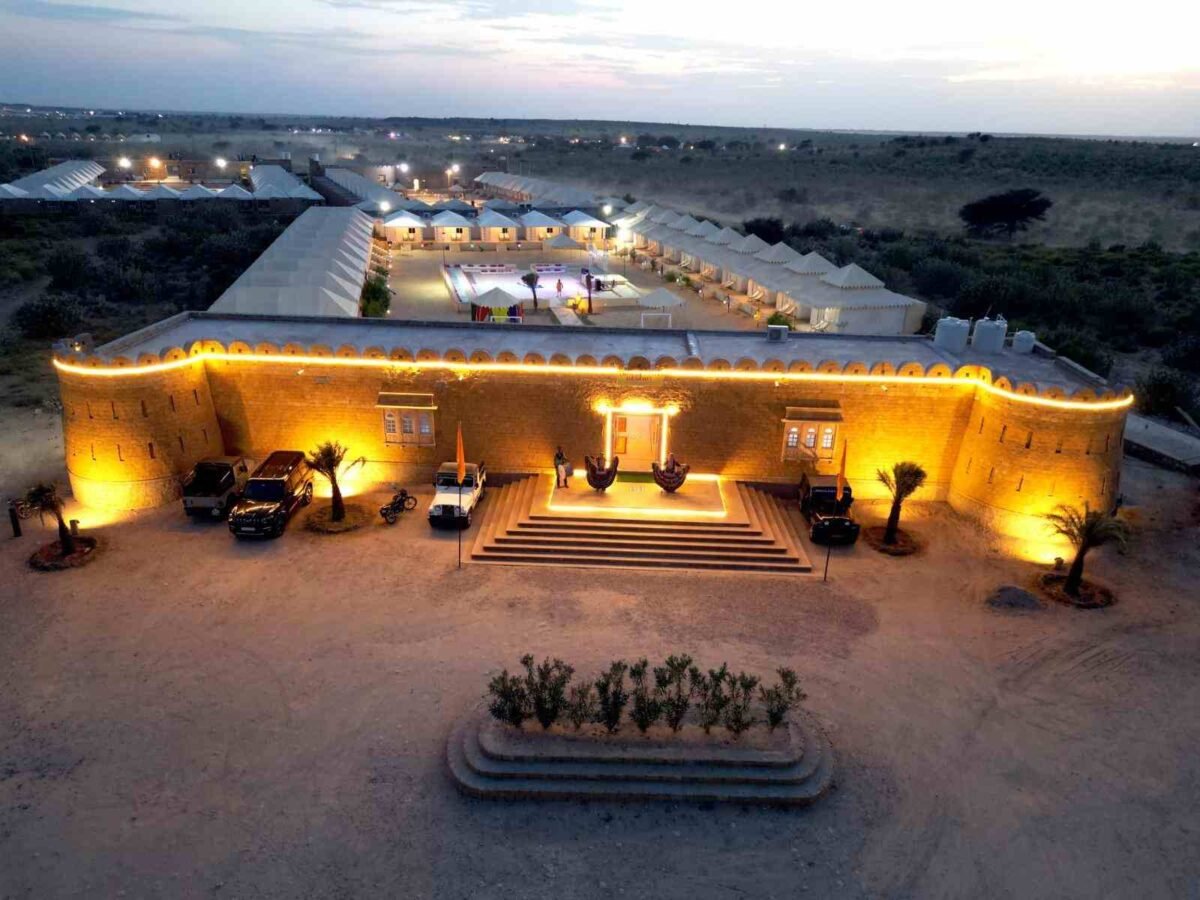 Royal AC Cottage Jaisalmer interior at Sam Sand Dunes Desert Safaris
